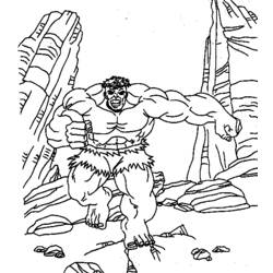 Dibujo para colorear: Hulk (Superhéroes y Supervillanos) #79102 - Dibujos para Colorear e Imprimir Gratis