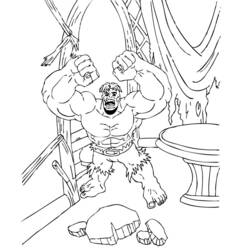 Dibujo para colorear: Hulk (Superhéroes y Supervillanos) #79108 - Dibujos para Colorear e Imprimir Gratis