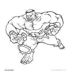 Dibujo para colorear: Hulk (Superhéroes y Supervillanos) #79109 - Dibujos para Colorear e Imprimir Gratis