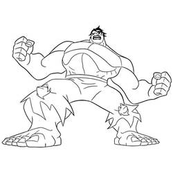 Dibujo para colorear: Hulk (Superhéroes y Supervillanos) #79111 - Dibujos para Colorear e Imprimir Gratis