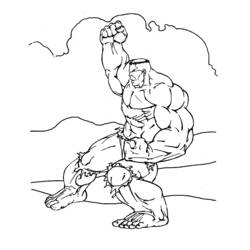 Dibujo para colorear: Hulk (Superhéroes y Supervillanos) #79112 - Dibujos para Colorear e Imprimir Gratis