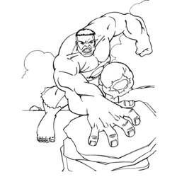 Dibujo para colorear: Hulk (Superhéroes y Supervillanos) #79114 - Dibujos para Colorear e Imprimir Gratis