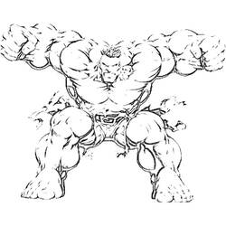 Dibujo para colorear: Hulk (Superhéroes y Supervillanos) #79122 - Dibujos para Colorear e Imprimir Gratis