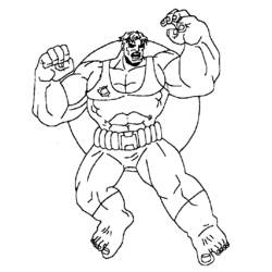 Dibujo para colorear: Hulk (Superhéroes y Supervillanos) #79133 - Dibujos para Colorear e Imprimir Gratis