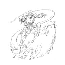 Dibujo para colorear: Iceman (Superhéroes y Supervillanos) #83531 - Dibujos para Colorear e Imprimir Gratis