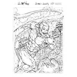 Dibujo para colorear: Iceman (Superhéroes y Supervillanos) #83553 - Dibujos para Colorear e Imprimir Gratis