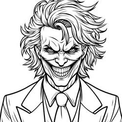 Dibujo para colorear: Joker (Superhéroes y Supervillanos) #202122 - Dibujos para Colorear e Imprimir Gratis