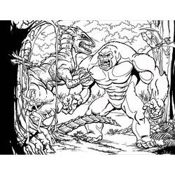 Dibujo para colorear: King Kong (Superhéroes y Supervillanos) #203370 - Dibujos para Colorear e Imprimir Gratis