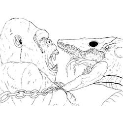 Dibujo para colorear: King Kong (Superhéroes y Supervillanos) #203371 - Dibujos para Colorear e Imprimir Gratis