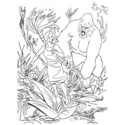 Dibujo para colorear: King Kong (Superhéroes y Supervillanos) #79209 - Dibujos para Colorear e Imprimir Gratis