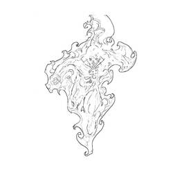 Dibujo para colorear: La Antorcha Humana (Superhéroes y Supervillanos) #81616 - Dibujos para Colorear e Imprimir Gratis