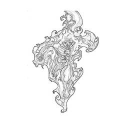 Dibujo para colorear: La Antorcha Humana (Superhéroes y Supervillanos) #81621 - Dibujos para Colorear e Imprimir Gratis