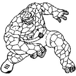 Dibujos para colorear: La Cosa - Dibujos para Colorear e Imprimir Gratis