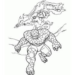 Dibujo para colorear: La Cosa (Superhéroes y Supervillanos) #81969 - Dibujos para Colorear e Imprimir Gratis