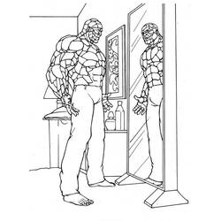 Dibujo para colorear: La Cosa (Superhéroes y Supervillanos) #81975 - Dibujos para Colorear e Imprimir Gratis