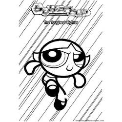 Dibujo para colorear: Las Chicas Superpoderosas (Superhéroes y Supervillanos) #39412 - Dibujos para Colorear e Imprimir Gratis