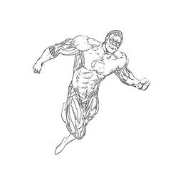 Dibujo para colorear: Linterna Verde (Superhéroes y Supervillanos) #81315 - Dibujos para Colorear e Imprimir Gratis