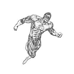 Dibujo para colorear: Linterna Verde (Superhéroes y Supervillanos) #81325 - Dibujos para Colorear e Imprimir Gratis