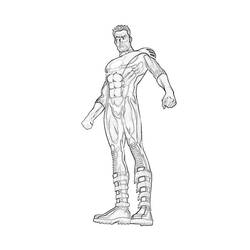 Dibujo para colorear: Linterna Verde (Superhéroes y Supervillanos) #81352 - Dibujos para Colorear e Imprimir Gratis