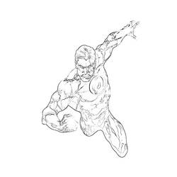 Dibujo para colorear: Linterna Verde (Superhéroes y Supervillanos) #81357 - Dibujos para Colorear e Imprimir Gratis
