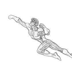 Dibujo para colorear: Linterna Verde (Superhéroes y Supervillanos) #81382 - Dibujos para Colorear e Imprimir Gratis
