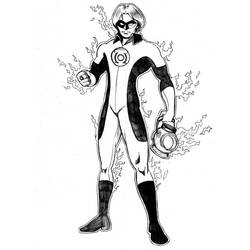 Dibujo para colorear: Linterna Verde (Superhéroes y Supervillanos) #81421 - Dibujos para Colorear e Imprimir Gratis