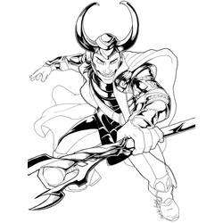 Dibujo para colorear: Loki (Superhéroes y Supervillanos) #172524 - Dibujos para Colorear e Imprimir Gratis