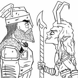 Dibujos para colorear: Loki - Dibujos para Colorear e Imprimir Gratis