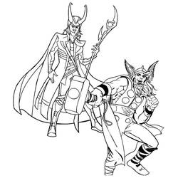 Dibujo para colorear: Loki (Superhéroes y Supervillanos) #172530 - Dibujos para Colorear e Imprimir Gratis