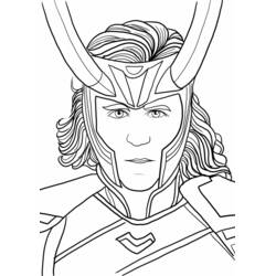 Dibujo para colorear: Loki (Superhéroes y Supervillanos) #172542 - Dibujos para Colorear e Imprimir Gratis