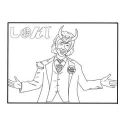 Dibujo para colorear: Loki (Superhéroes y Supervillanos) #172543 - Dibujos para Colorear e Imprimir Gratis