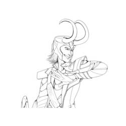Dibujo para colorear: Loki (Superhéroes y Supervillanos) #172544 - Dibujos para Colorear e Imprimir Gratis