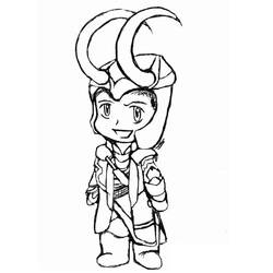 Dibujo para colorear: Loki (Superhéroes y Supervillanos) #172545 - Dibujos para Colorear e Imprimir Gratis