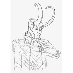 Dibujo para colorear: Loki (Superhéroes y Supervillanos) #172546 - Dibujos para Colorear e Imprimir Gratis
