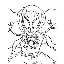 Dibujo para colorear: Miles Morales (Superhéroes y Supervillanos) #212078 - Dibujos para Colorear e Imprimir Gratis
