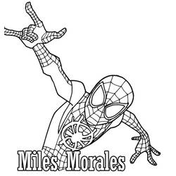 Dibujo para colorear: Miles Morales (Superhéroes y Supervillanos) #212079 - Dibujos para Colorear e Imprimir Gratis