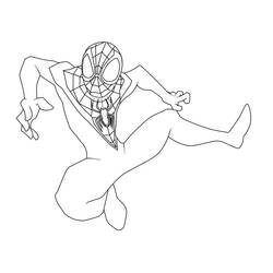 Dibujo para colorear: Miles Morales (Superhéroes y Supervillanos) #212083 - Dibujos para Colorear e Imprimir Gratis