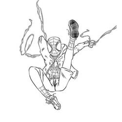 Dibujo para colorear: Miles Morales (Superhéroes y Supervillanos) #212084 - Dibujos para Colorear e Imprimir Gratis
