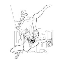 Dibujo para colorear: Miles Morales (Superhéroes y Supervillanos) #212090 - Dibujos para Colorear e Imprimir Gratis