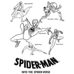 Dibujo para colorear: Miles Morales (Superhéroes y Supervillanos) #212091 - Dibujos para Colorear e Imprimir Gratis