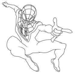 Dibujo para colorear: Miles Morales (Superhéroes y Supervillanos) #212096 - Dibujos para Colorear e Imprimir Gratis