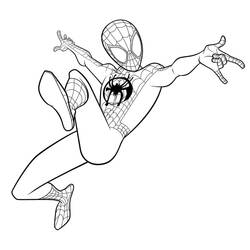 Dibujo para colorear: Miles Morales (Superhéroes y Supervillanos) #212097 - Dibujos para Colorear e Imprimir Gratis