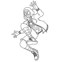 Dibujo para colorear: Miles Morales (Superhéroes y Supervillanos) #212098 - Dibujos para Colorear e Imprimir Gratis