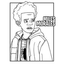 Dibujo para colorear: Miles Morales (Superhéroes y Supervillanos) #212101 - Dibujos para Colorear e Imprimir Gratis