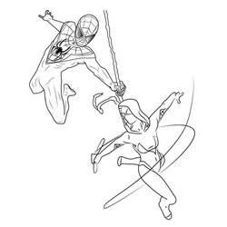 Dibujo para colorear: Miles Morales (Superhéroes y Supervillanos) #212106 - Dibujos para Colorear e Imprimir Gratis