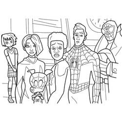 Dibujo para colorear: Miles Morales (Superhéroes y Supervillanos) #212107 - Dibujos para Colorear e Imprimir Gratis