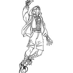 Dibujo para colorear: Miles Morales (Superhéroes y Supervillanos) #212112 - Dibujos para Colorear e Imprimir Gratis