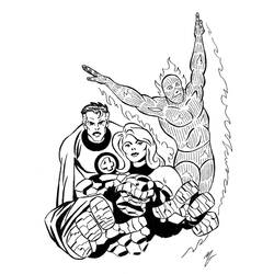 Dibujo para colorear: Mujer Invisible (Superhéroes y Supervillanos) #83264 - Dibujos para Colorear e Imprimir Gratis