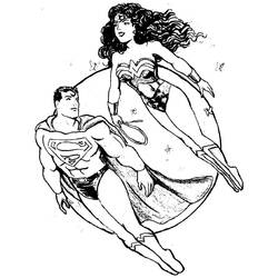 Dibujo para colorear: Mujer Maravilla (Superhéroes y Supervillanos) #196909 - Dibujos para Colorear e Imprimir Gratis