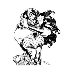 Dibujo para colorear: Mujer Maravilla (Superhéroes y Supervillanos) #196912 - Dibujos para Colorear e Imprimir Gratis